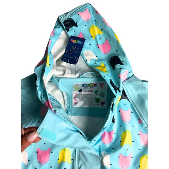 Kids Raincoat with Cats - Picture 3 of 5